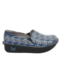Debra Rose's Blue Quilt Shoe 8 Debra Rose's Blue Quilt Shoe -Alegria Shoes Shop DEB 7602 S2