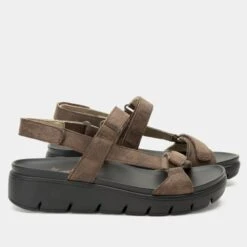 Henna They Call Me Mellow Taupe Sandal 9 Henna They Call Me Mellow Taupe Sandal -Alegria Shoes Shop HEN 6141 S2