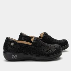 Shoes Keli Black Embossed Paisley Professional Shoe -Alegria Shoes Shop KEL 431 S2 1d633e28 dfb0 4aa9 957e eea21bb36d17