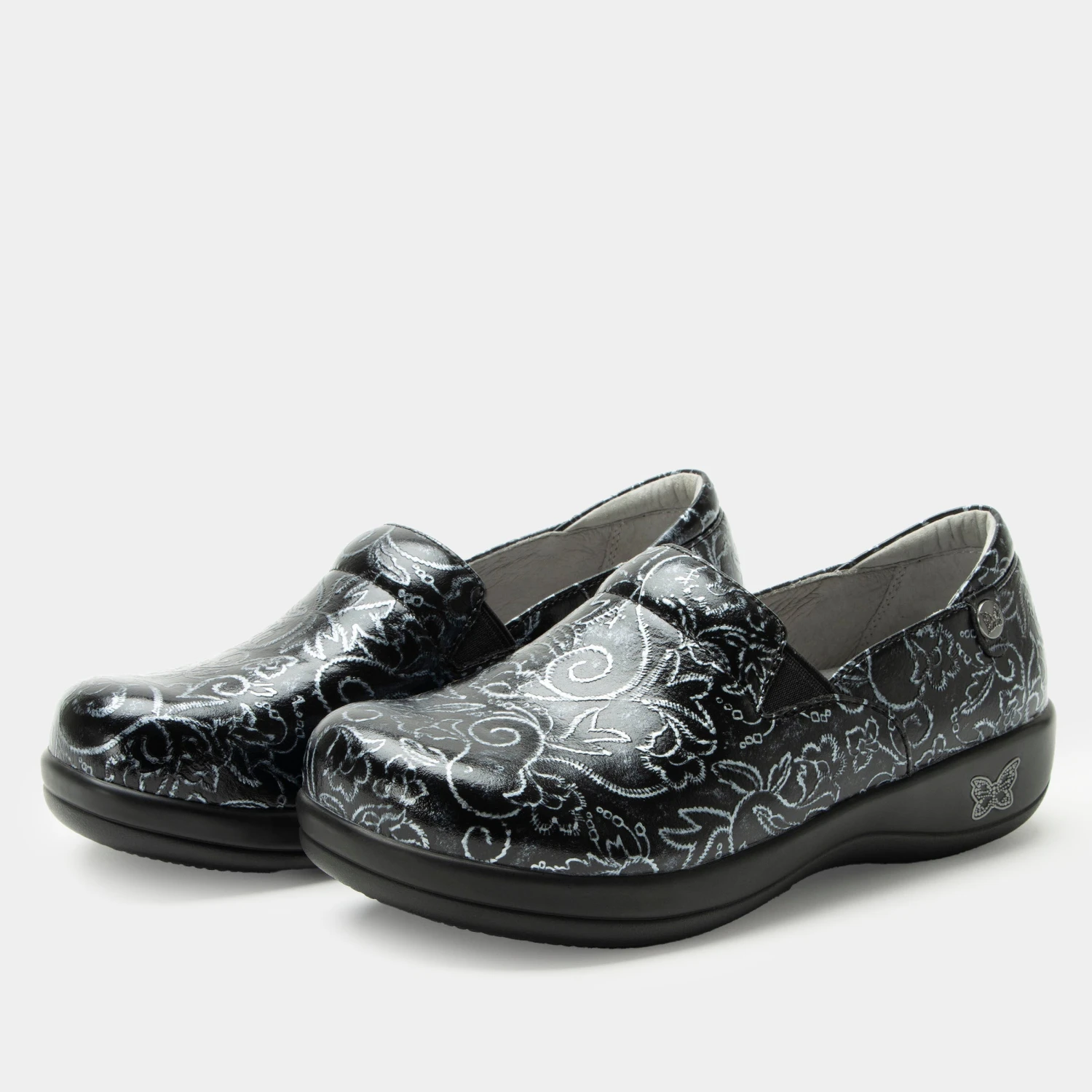 Shoes Keli Embroider Me Pewter Shoe 1 Shoes Keli Embroider Me Pewter Shoe