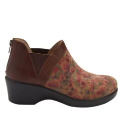 Natalee Cognac & Roses Boot -Alegria Shoes Shop NAT 7927 S2