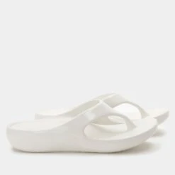 Ode White Gloss Sandal -Alegria Shoes Shop ODE 6158 S2