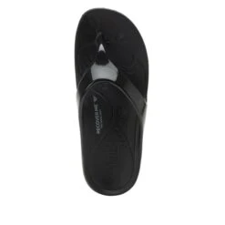 Ode Black Gloss Sandal -Alegria Shoes Shop ODE 7441 S4