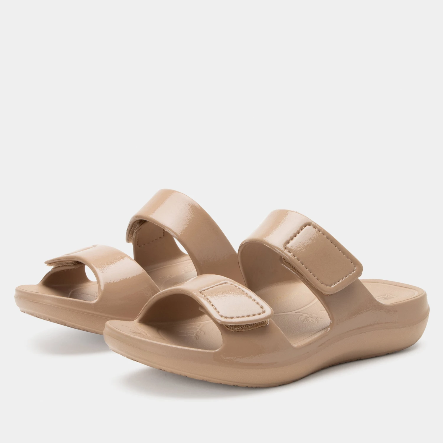 Orbyt Taupe Gloss Sandal 1 Orbyt Taupe Gloss Sandal