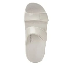 Orbyt White Gloss Sandal -Alegria Shoes Shop ORB 7439 S4