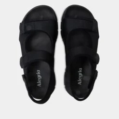 Sandie Black Sandal -Alegria Shoes Shop SDI 6208 S4