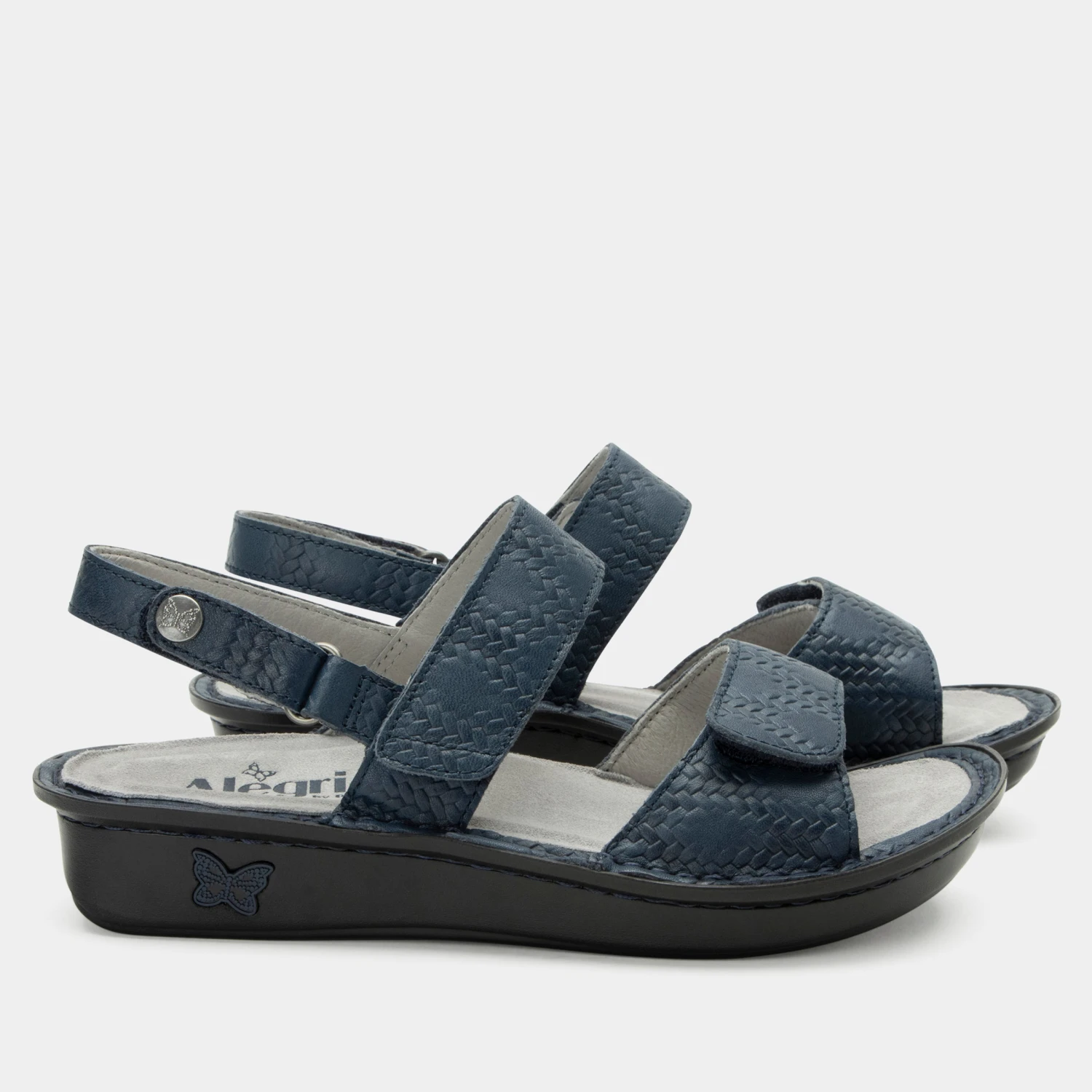 Verona Basketry Navy Sandal 3 Verona Basketry Navy Sandal - Image 3