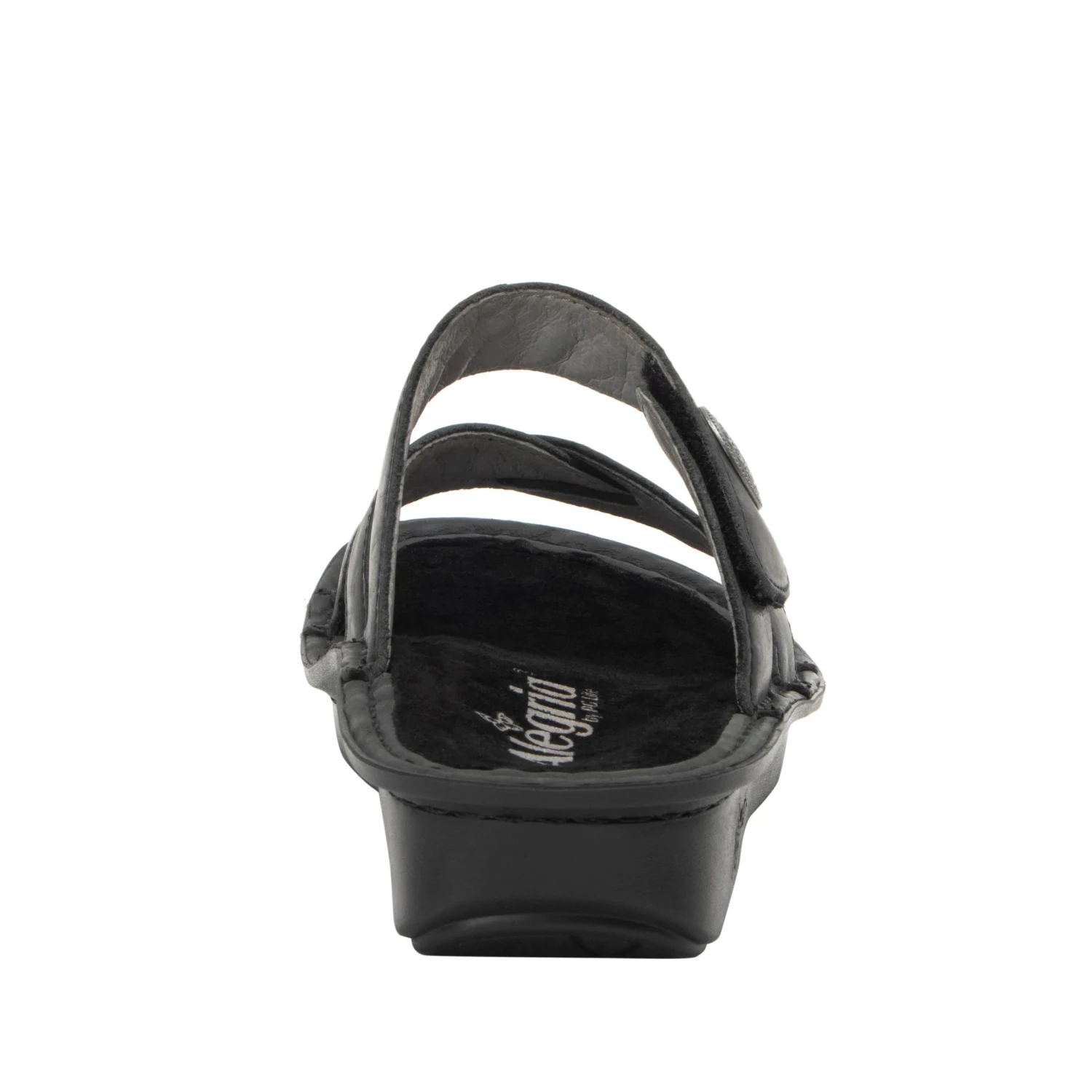 Victoriah Oiled Black Sandal 4 Victoriah Oiled Black Sandal - Image 4