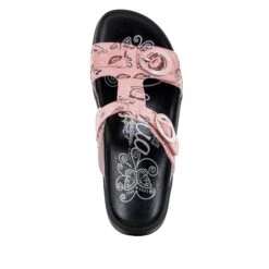 Vita Red Scribble Sandal -Alegria Shoes Shop VIT 301 S4